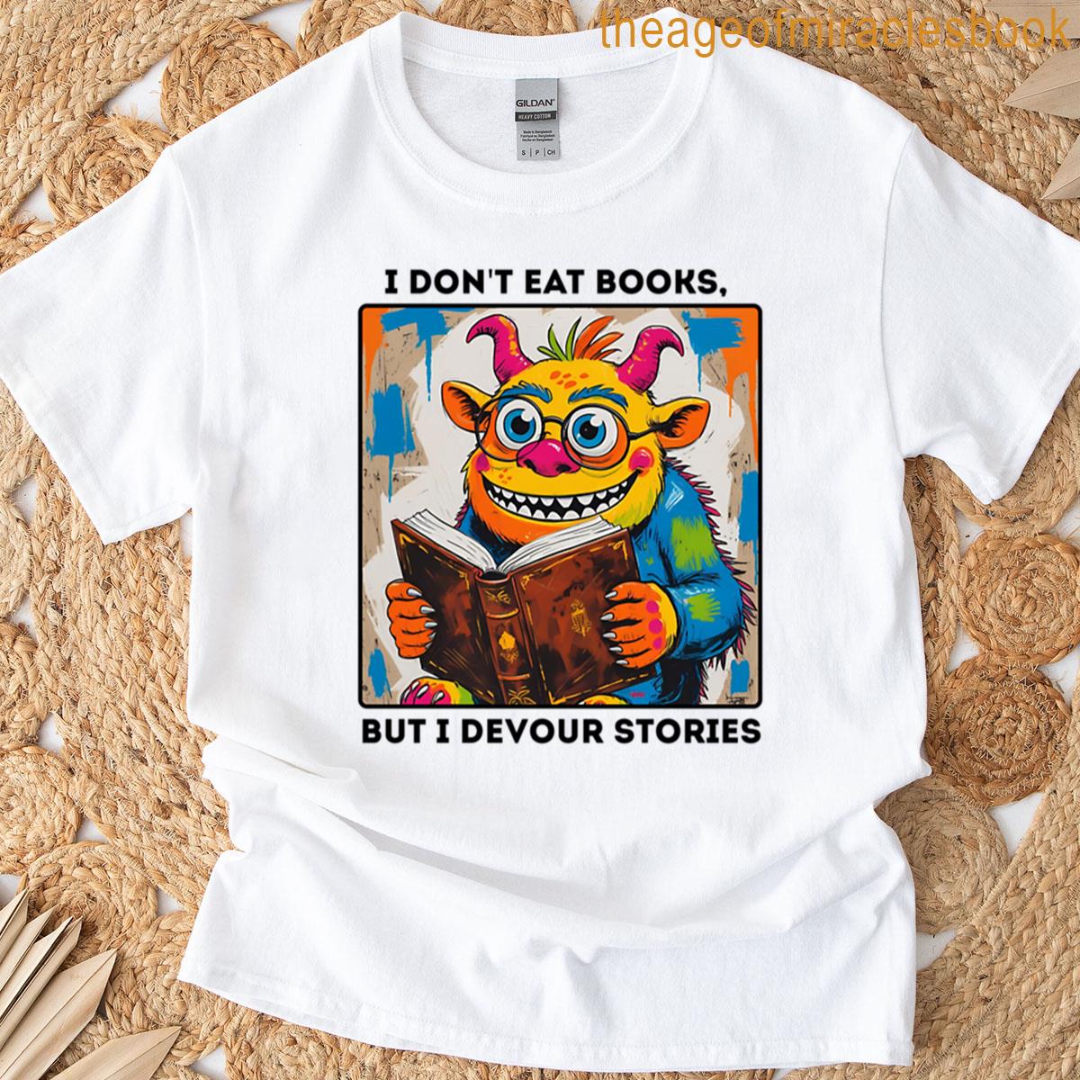 Monsters Reading Books T-shirt