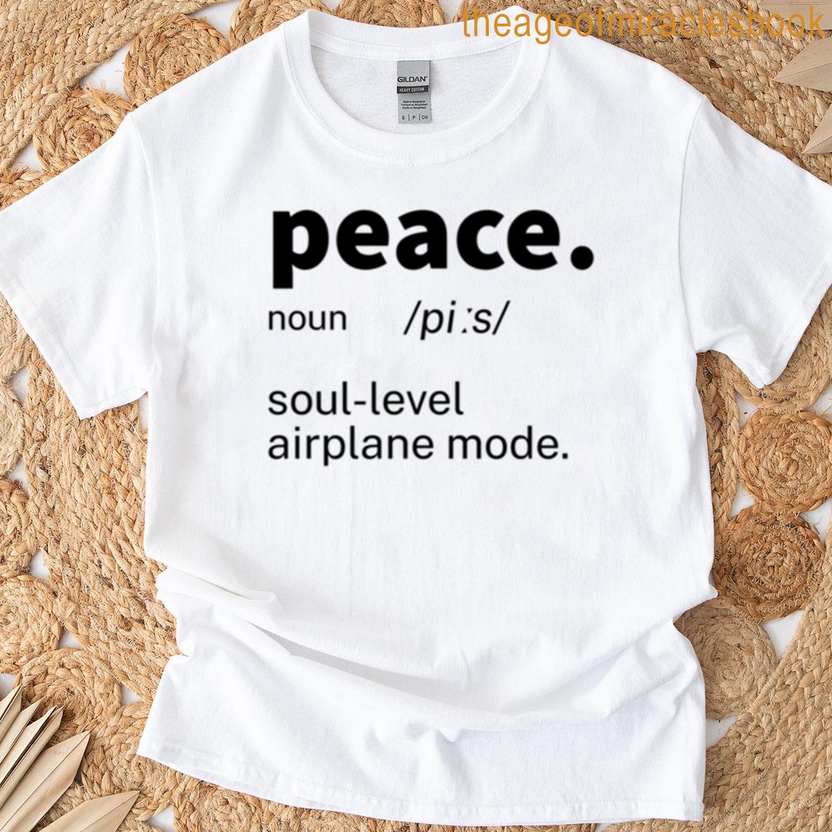 Peace Definition Inspirational Oversized T-shirt