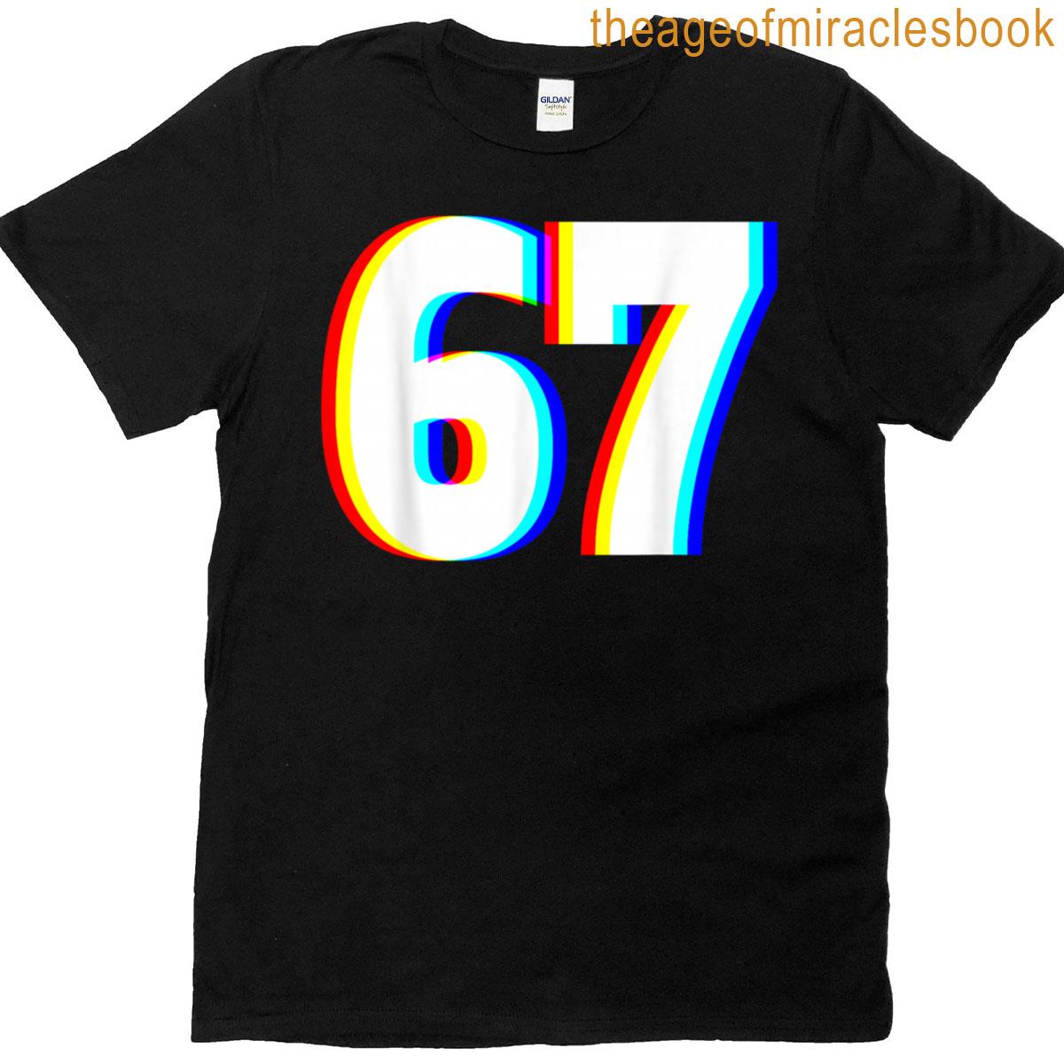 Six Seven 6 7 Edm Optical Illusion T-shirt