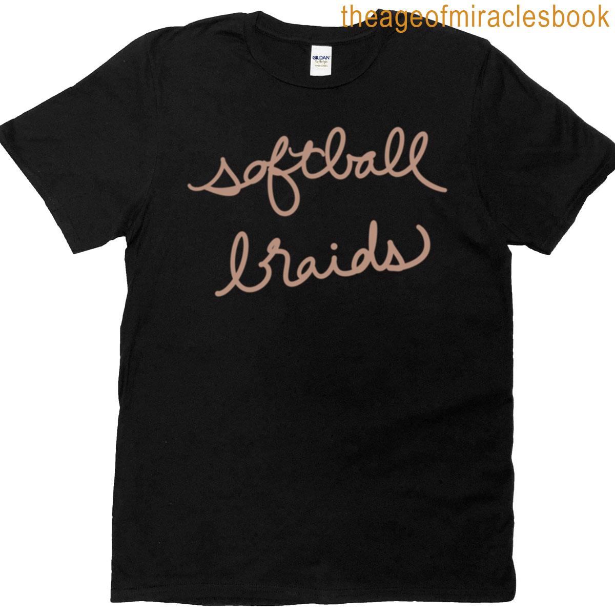 Softball Braids Oversized T-shirt