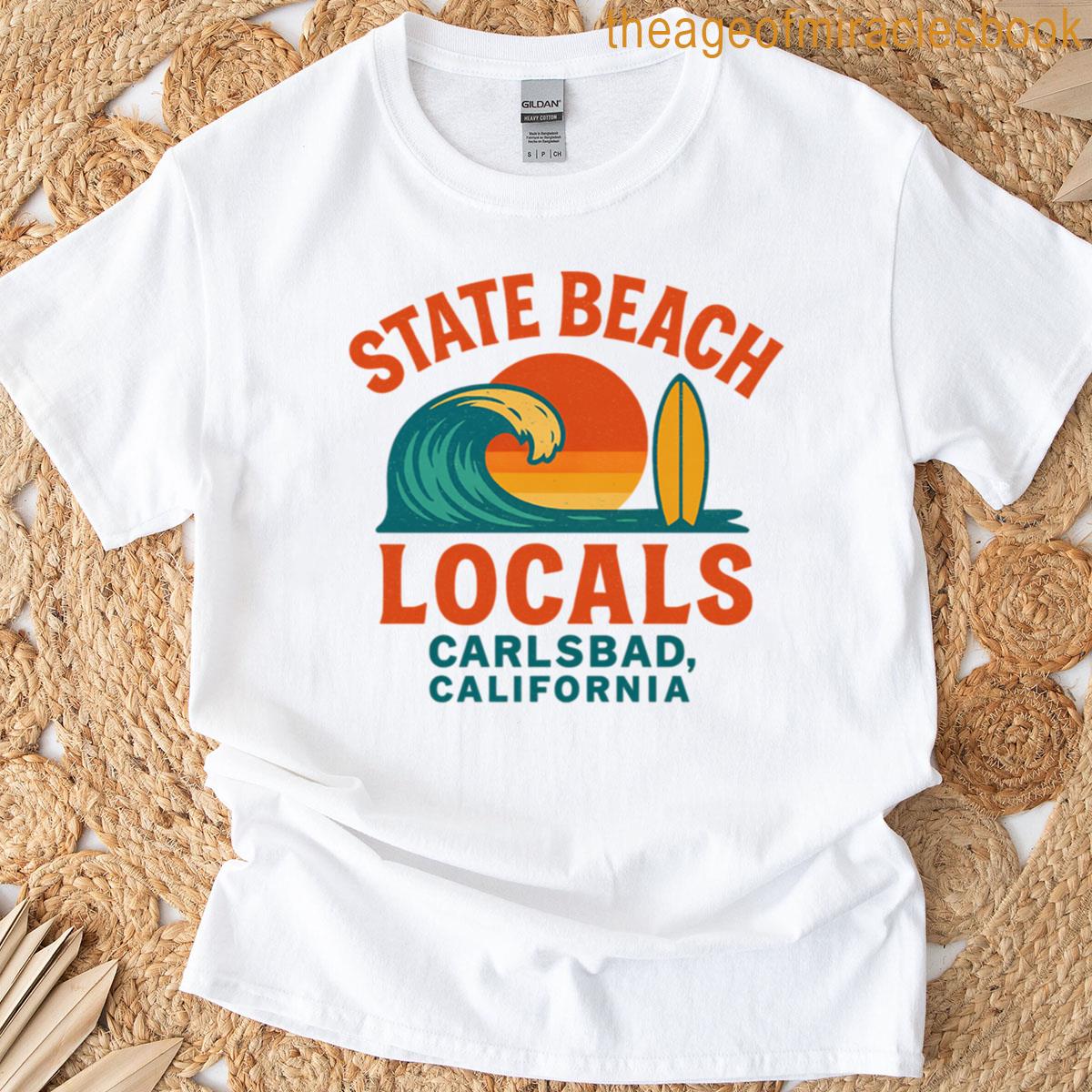 State Beach Locals Carlsbad Surf T-shirt
