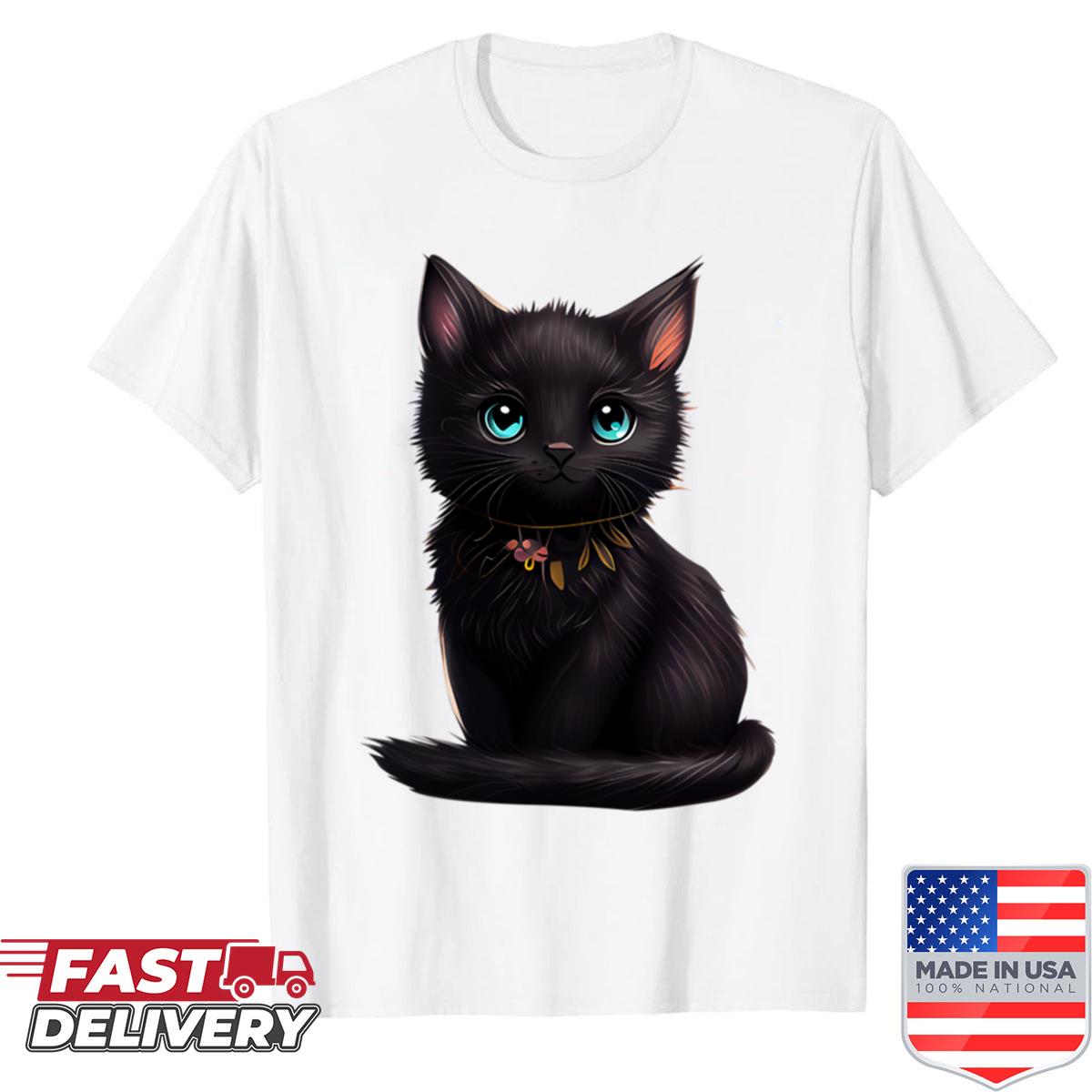 Cute Black Cat Shirt