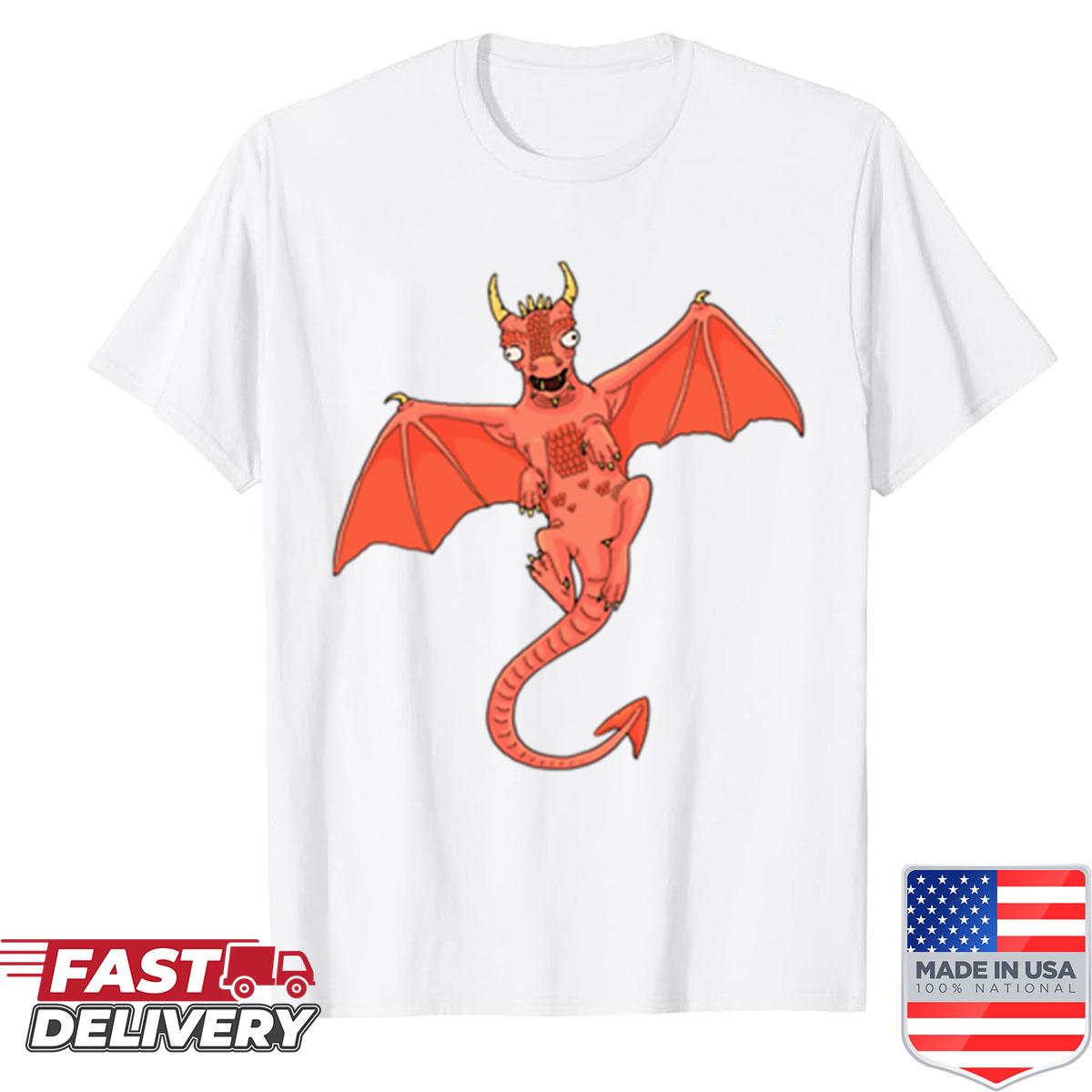 Derpy Dragon Green Oversized Shirt