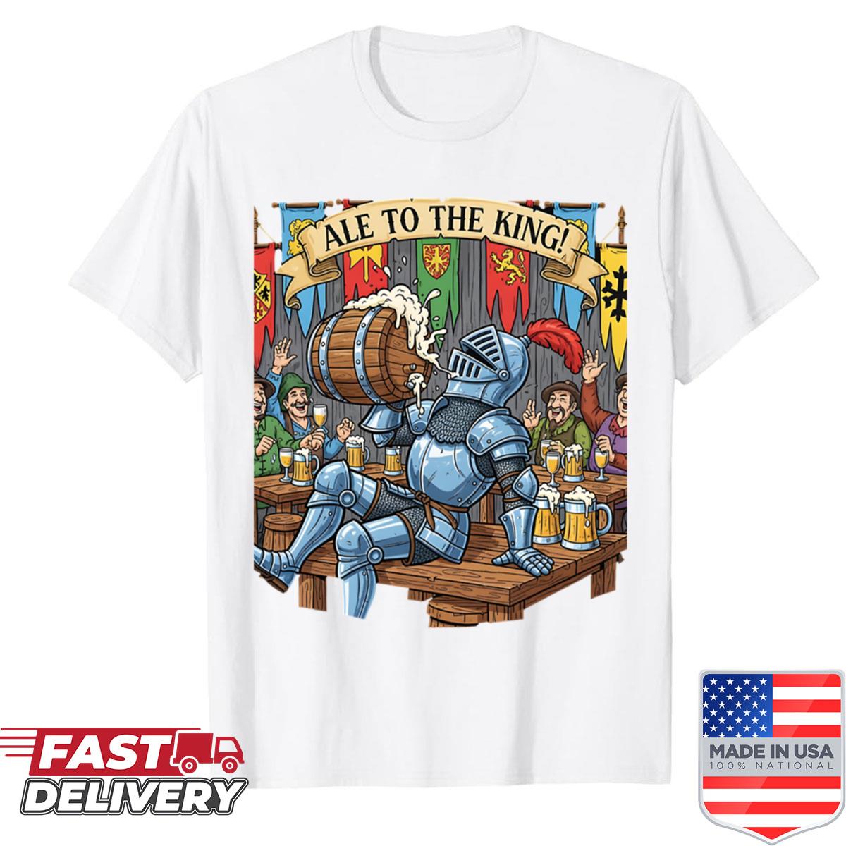 Funny Drinking Medieval Drunk Knight Shirt