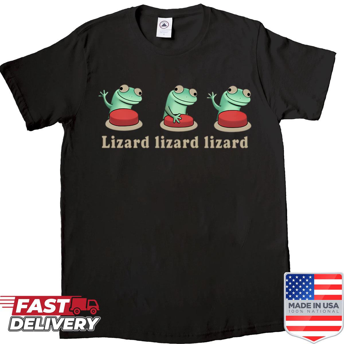 Lizard Button – Lizard Lizard Lizard Oversized Shirt