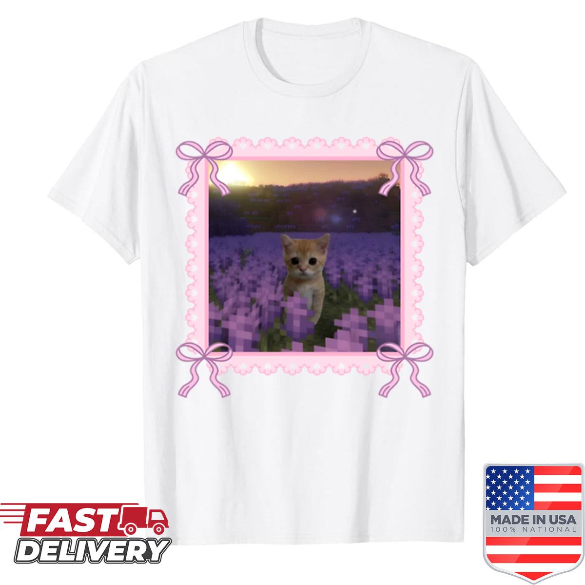 Coquette Minecraft Kitty Oversized Shirt