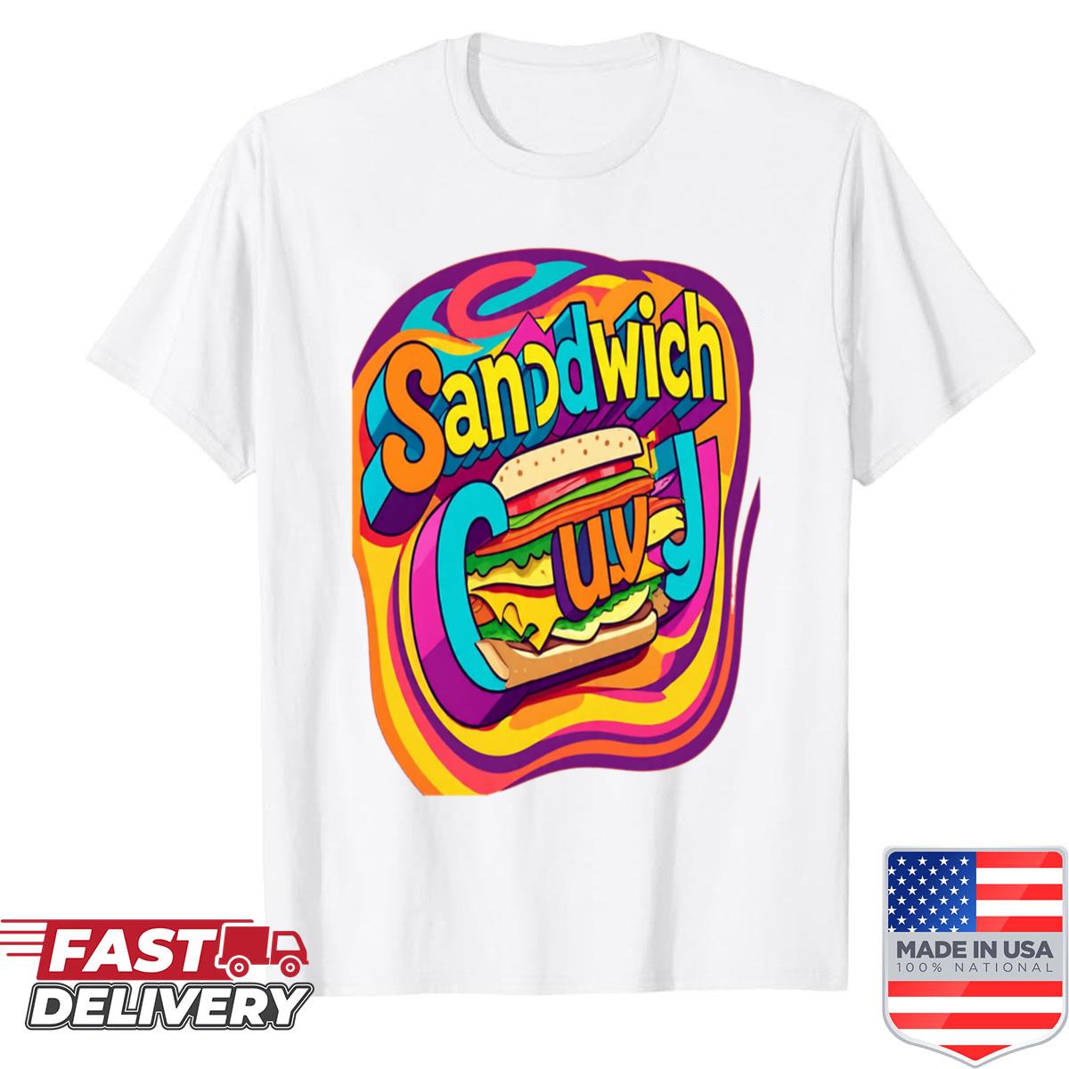 Optical Illusion Sandwich Guy Shirt