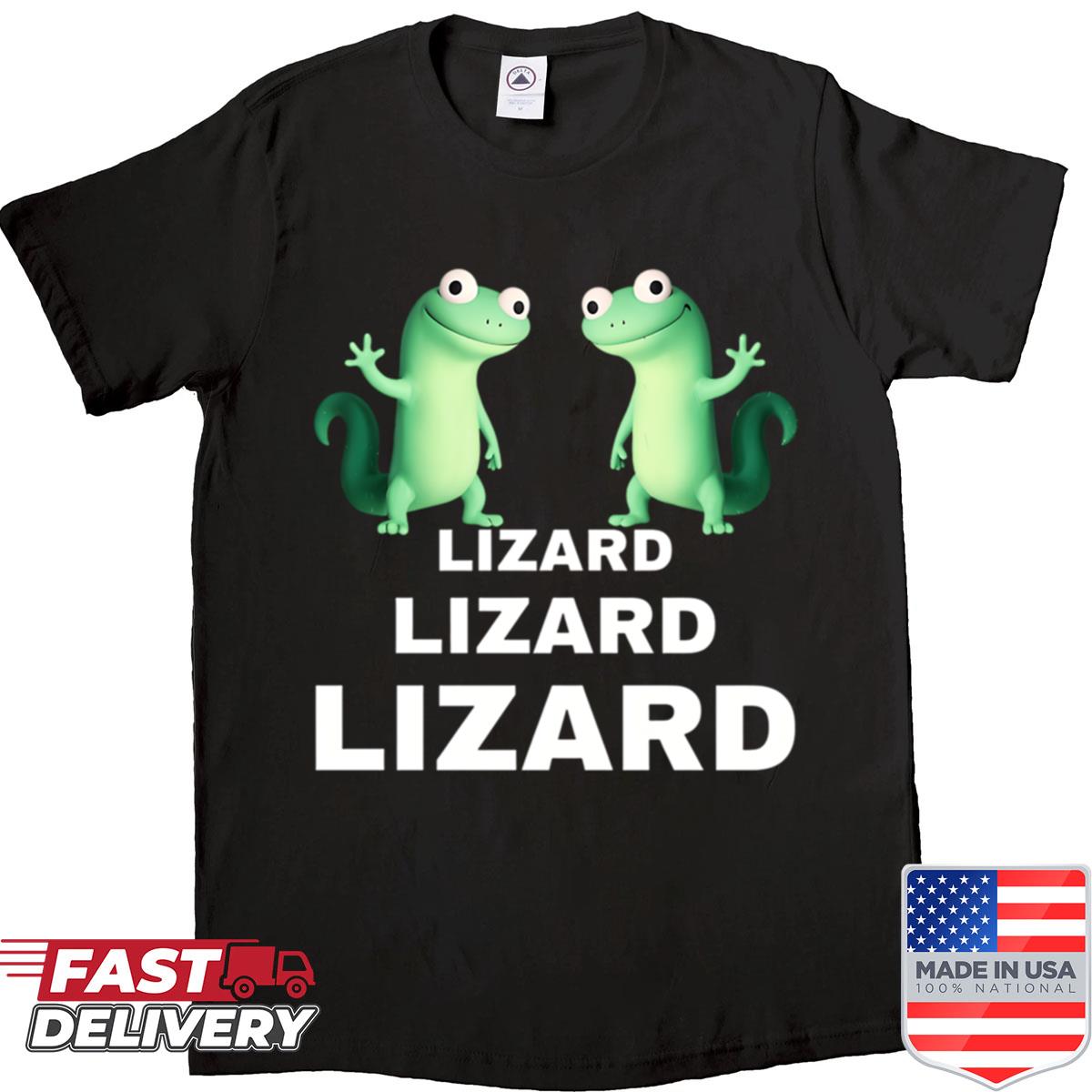 Weirdcore Animal – Lizard Lizard Lizard Meme Shirt