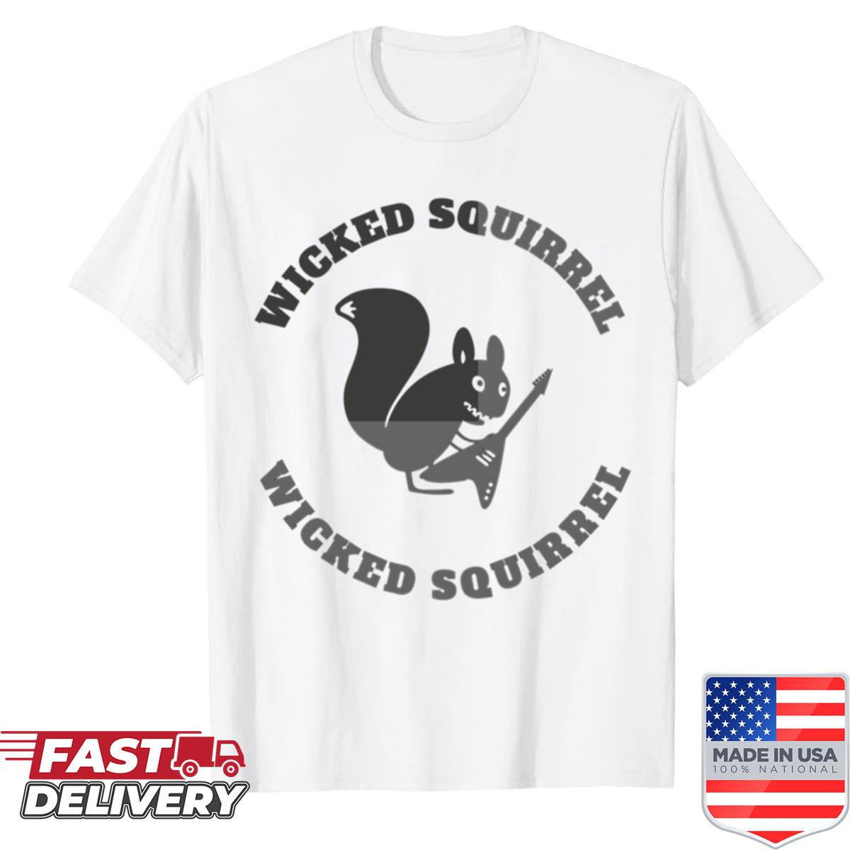 Wicked Squirrel Grey Logo Shirt
