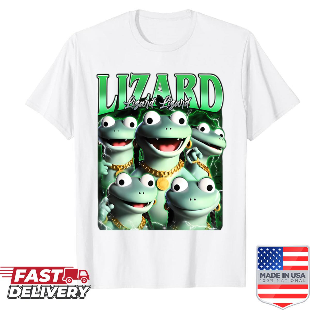 Lizard Lizard Lizard Meme Vintage Bootleg Shirt