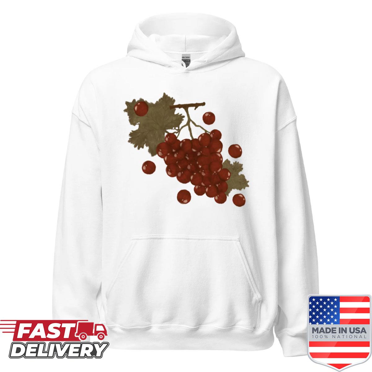 Alternative view of Autumn Vibes Red Grape Fruit Shirt