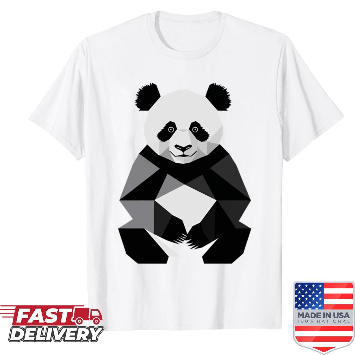 Geometric Panda Art Shirt