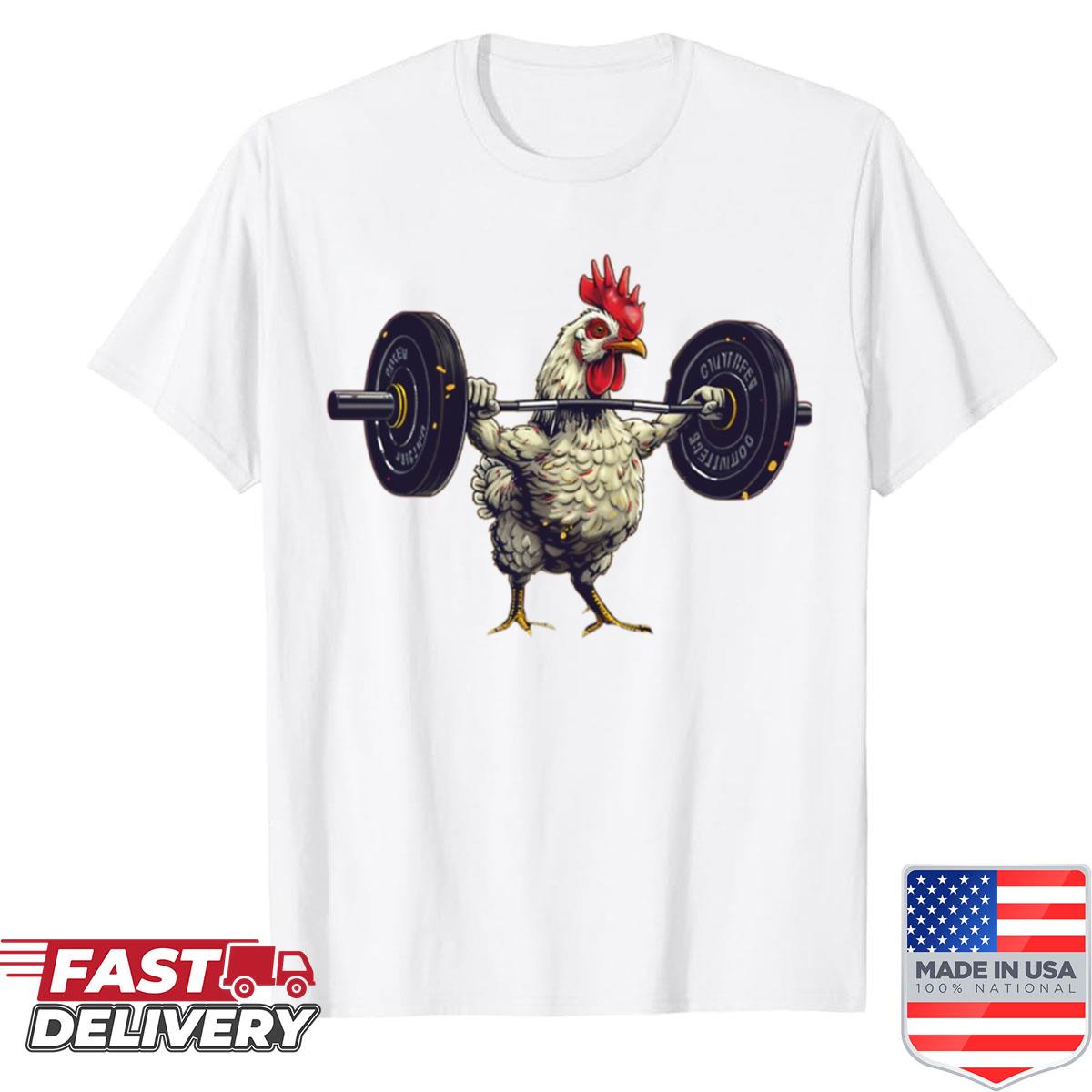 Strong Chicken Lifter Oversized Shirt