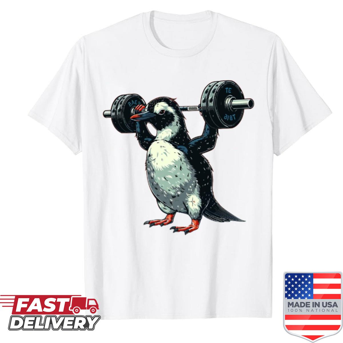 Strong Penguin Lifter Oversized Shirt