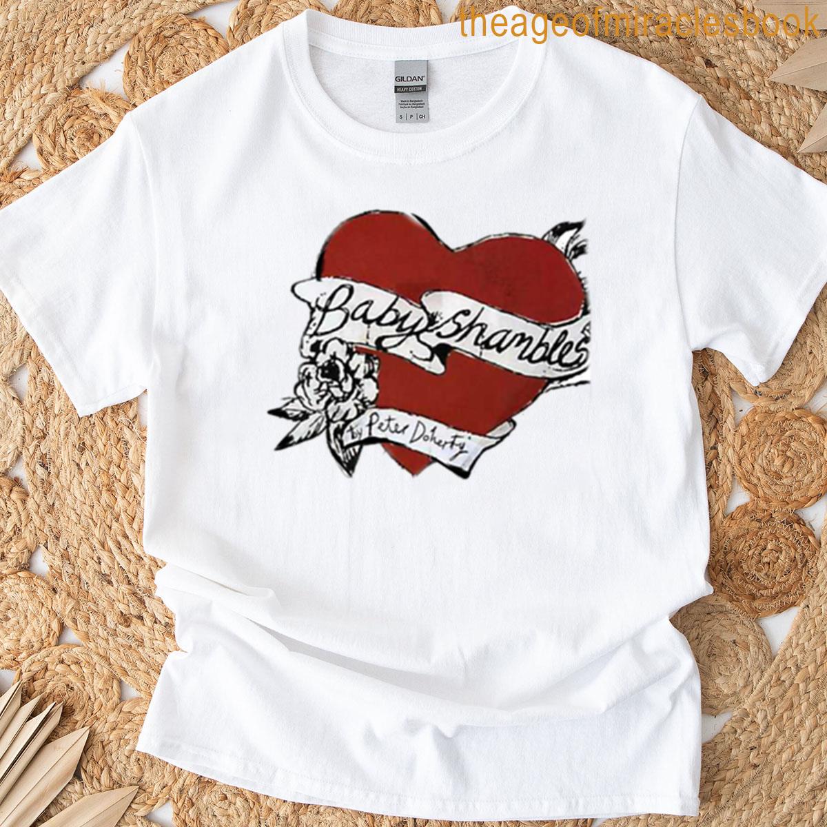 Babyshambles Pete Doherty Heart Tattoo Design T-shirt