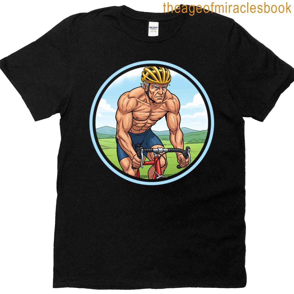 Bodybuilder Daddy Cyclist Bicycle T-shirt