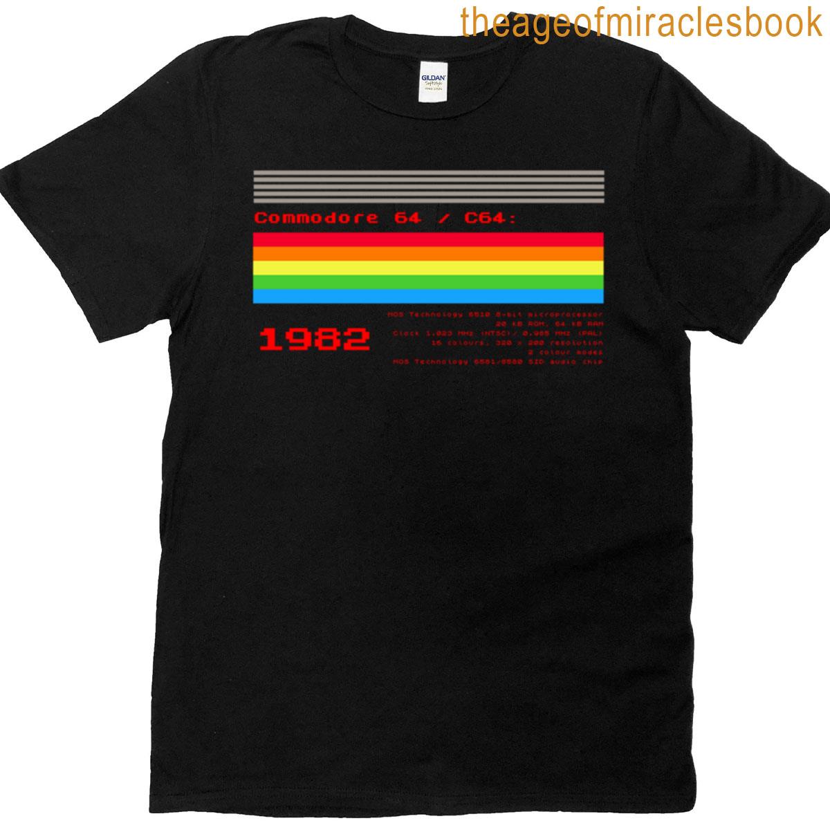 Commodore 64 Spec Retro Gaming Home Computer T-shirt