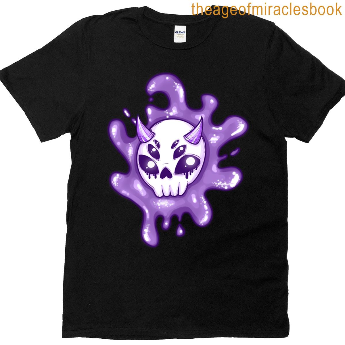 Demon Skull Splash Drip T-shirt