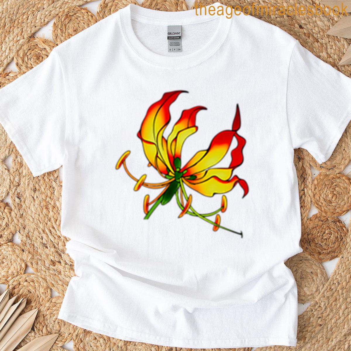 Flame Lily In Motion T-shirt