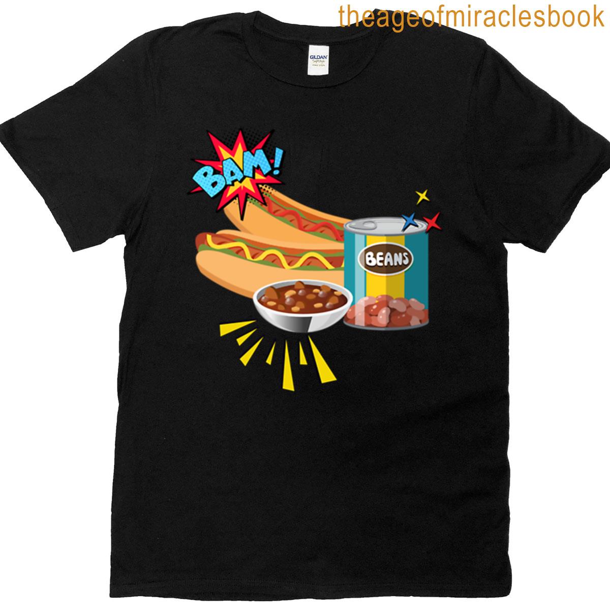 Franks And Beans Comic Pop Art T-shirt
