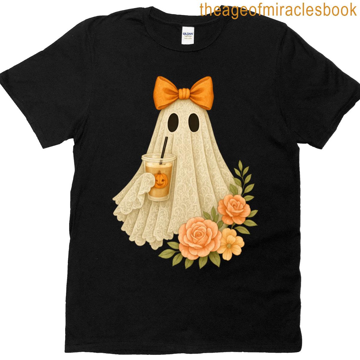 Pumpkin Spice Lace Ghost T-shirt