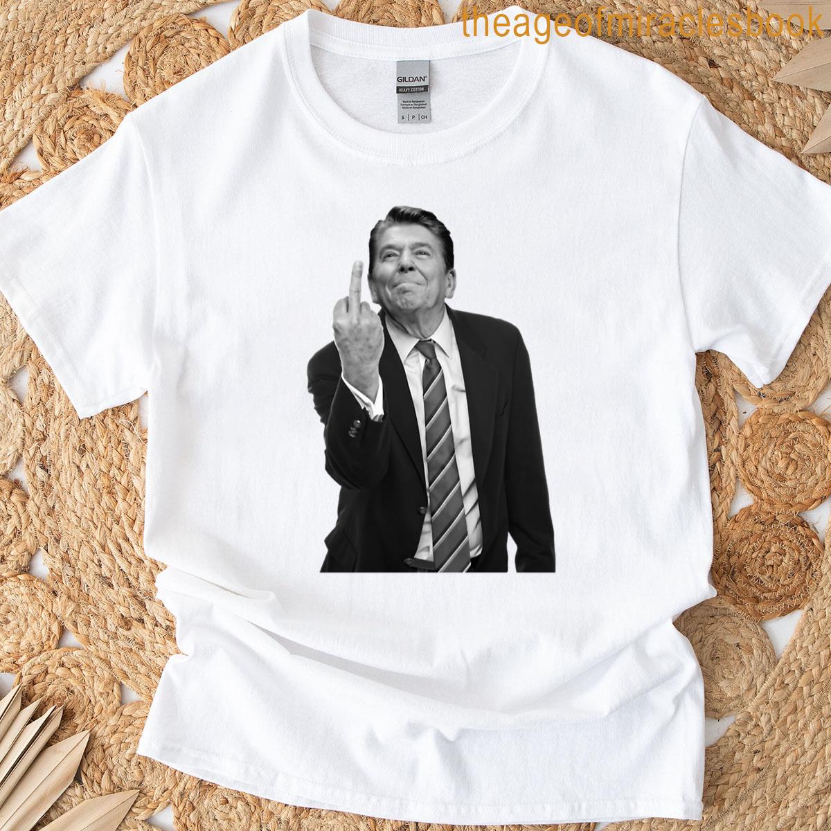 Ronald Reagan Middle Finger T-shirt