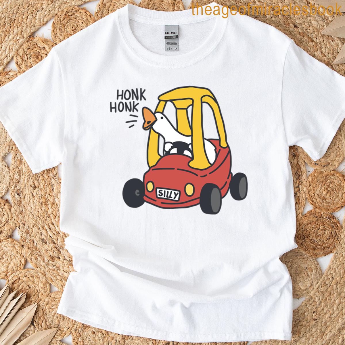 Silly Goose Car Red T-shirt