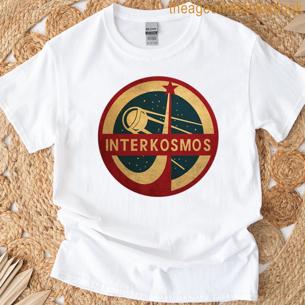 Vintage Interkosmos Space Program Sputnik Satellite T-shirt