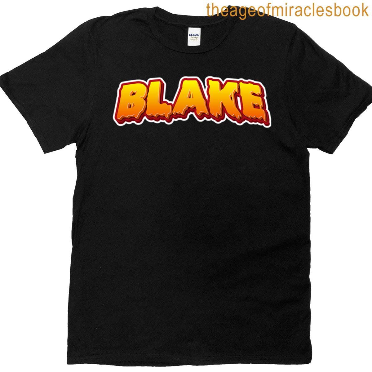 Blake Text Halloween Sticker T-shirt