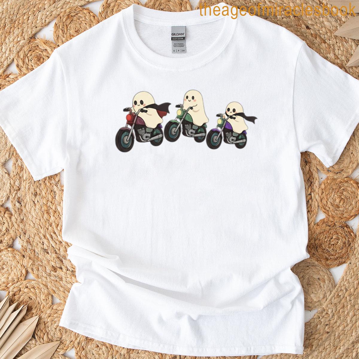 Boo Crew Ride – Cute Ghost Bikers T-shirt