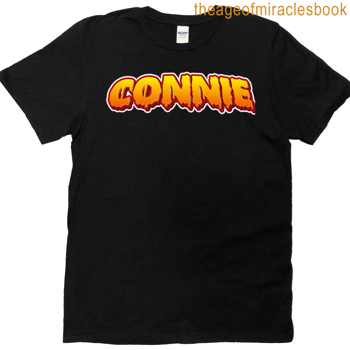 Connie Text Halloween Sticker T-shirt