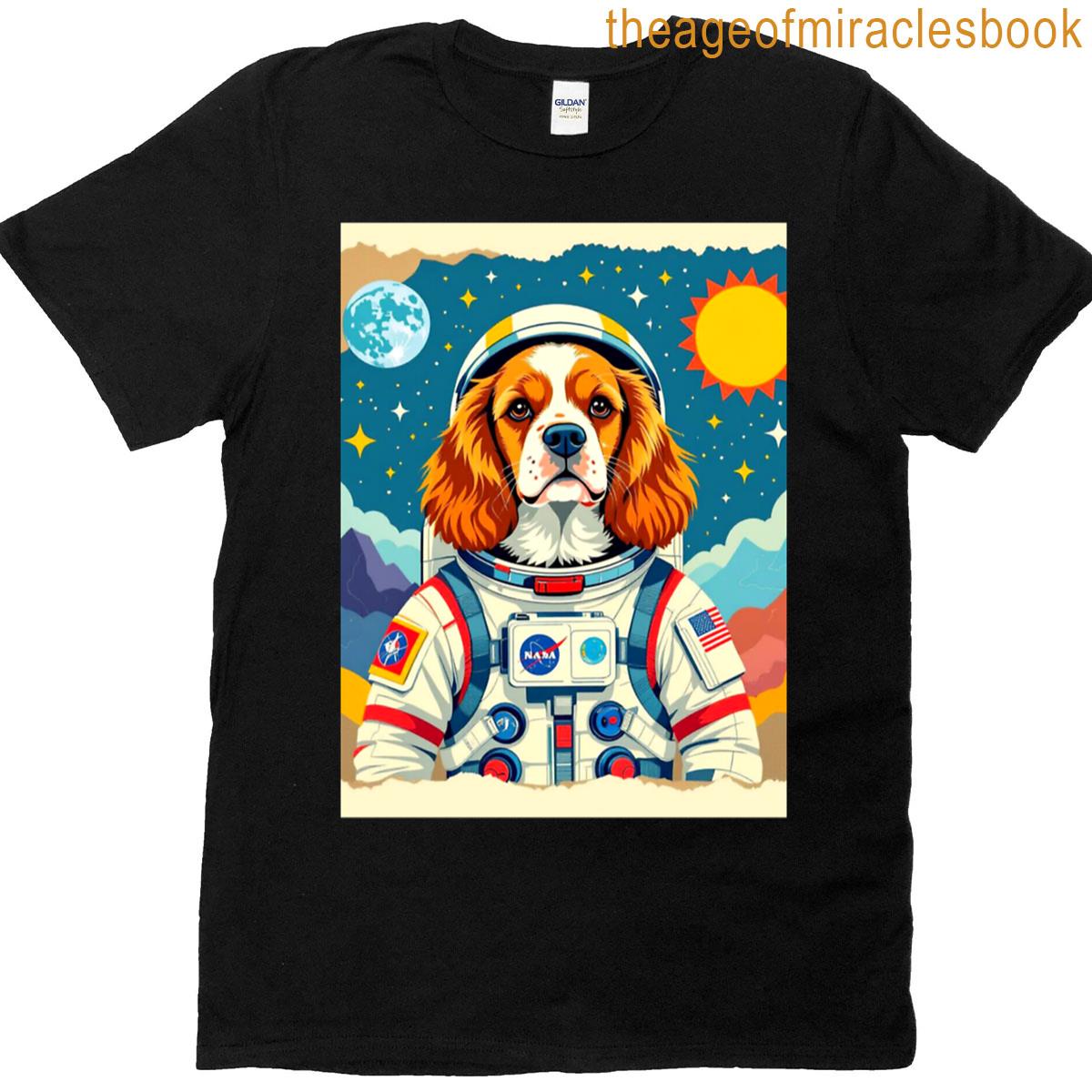 Dogs In Space-cocker Spaniel T-shirt