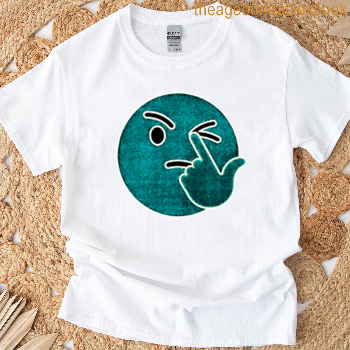 Eye Poke Bare Cyan T-shirt