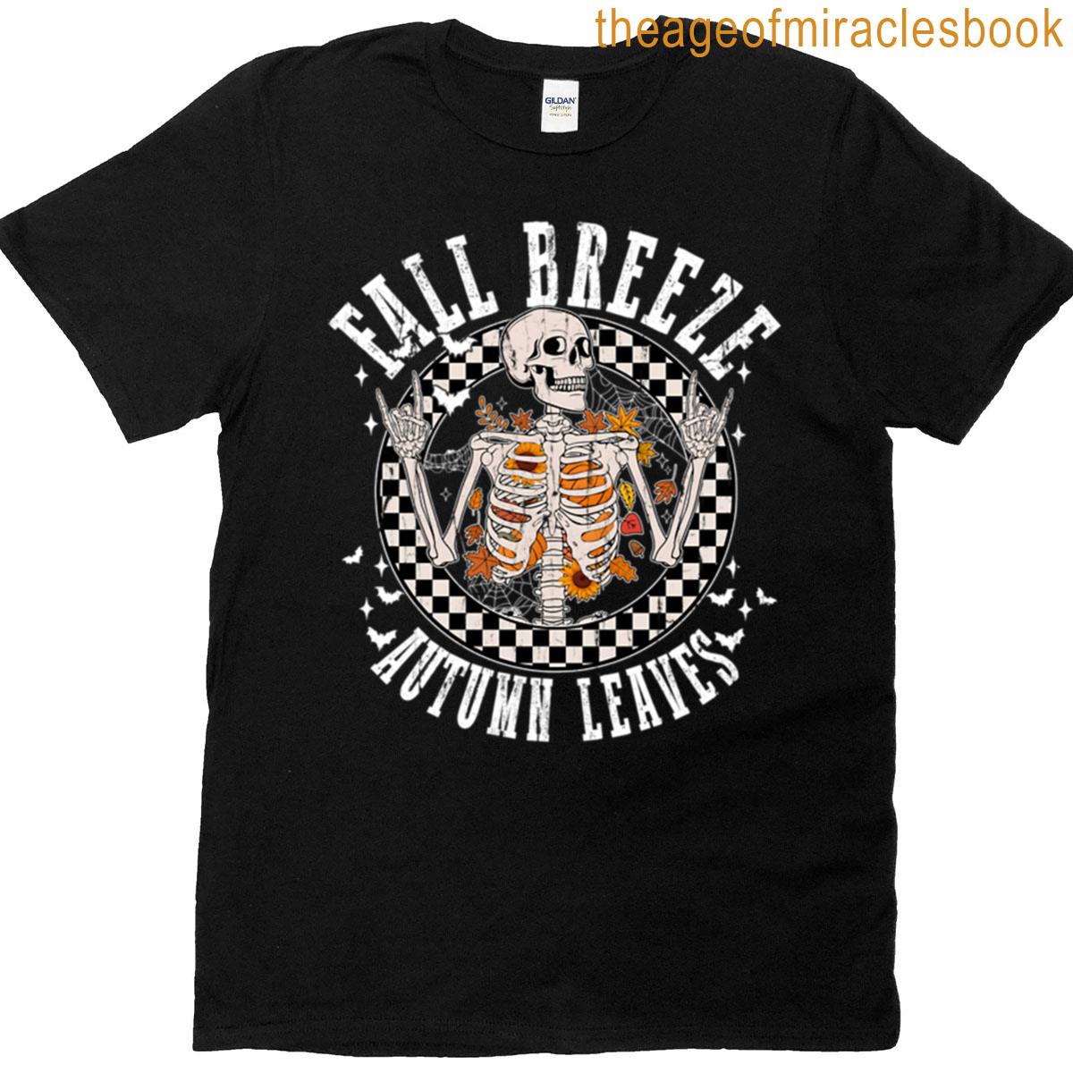 Fall Breeze And Autumn Leaves T-shirt