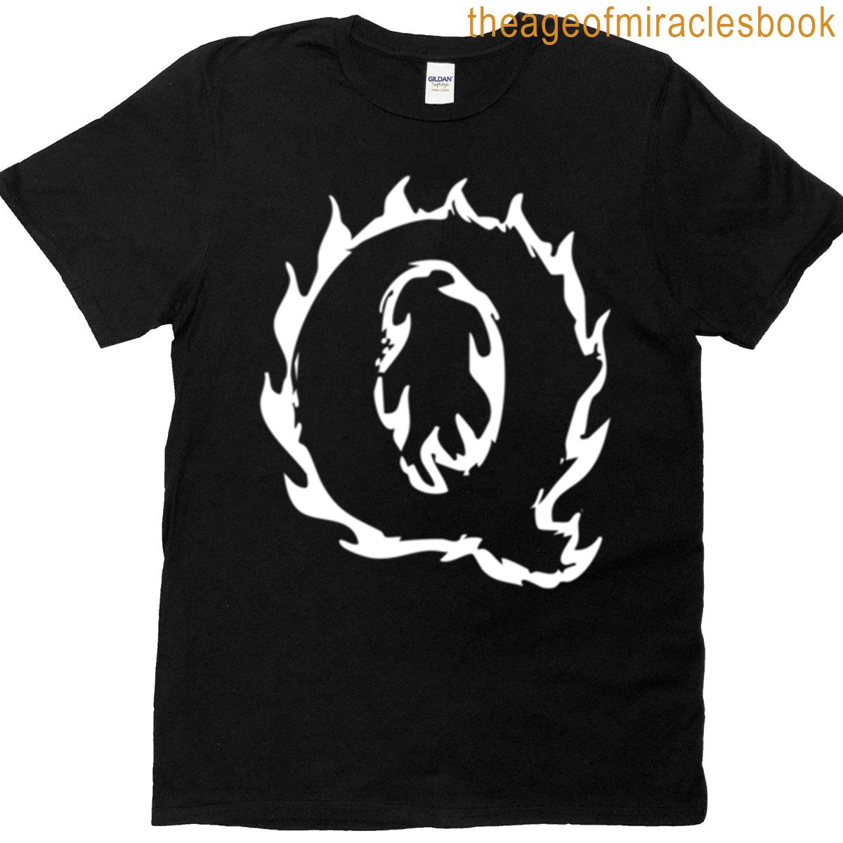 Flaming Q Letter Monogram White Edition Oversized T-shirt