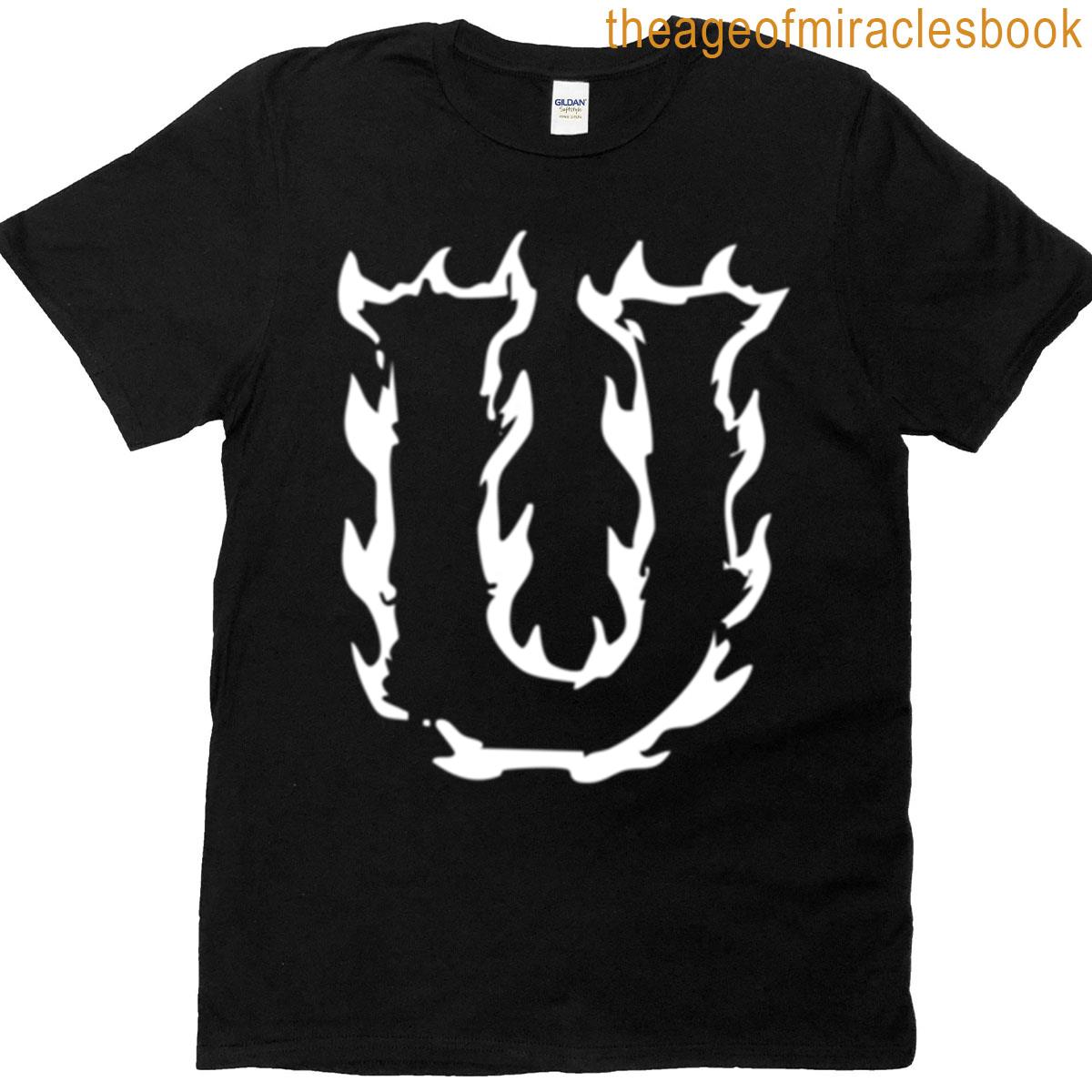 Flaming U Letter Monogram White Edition T-shirt