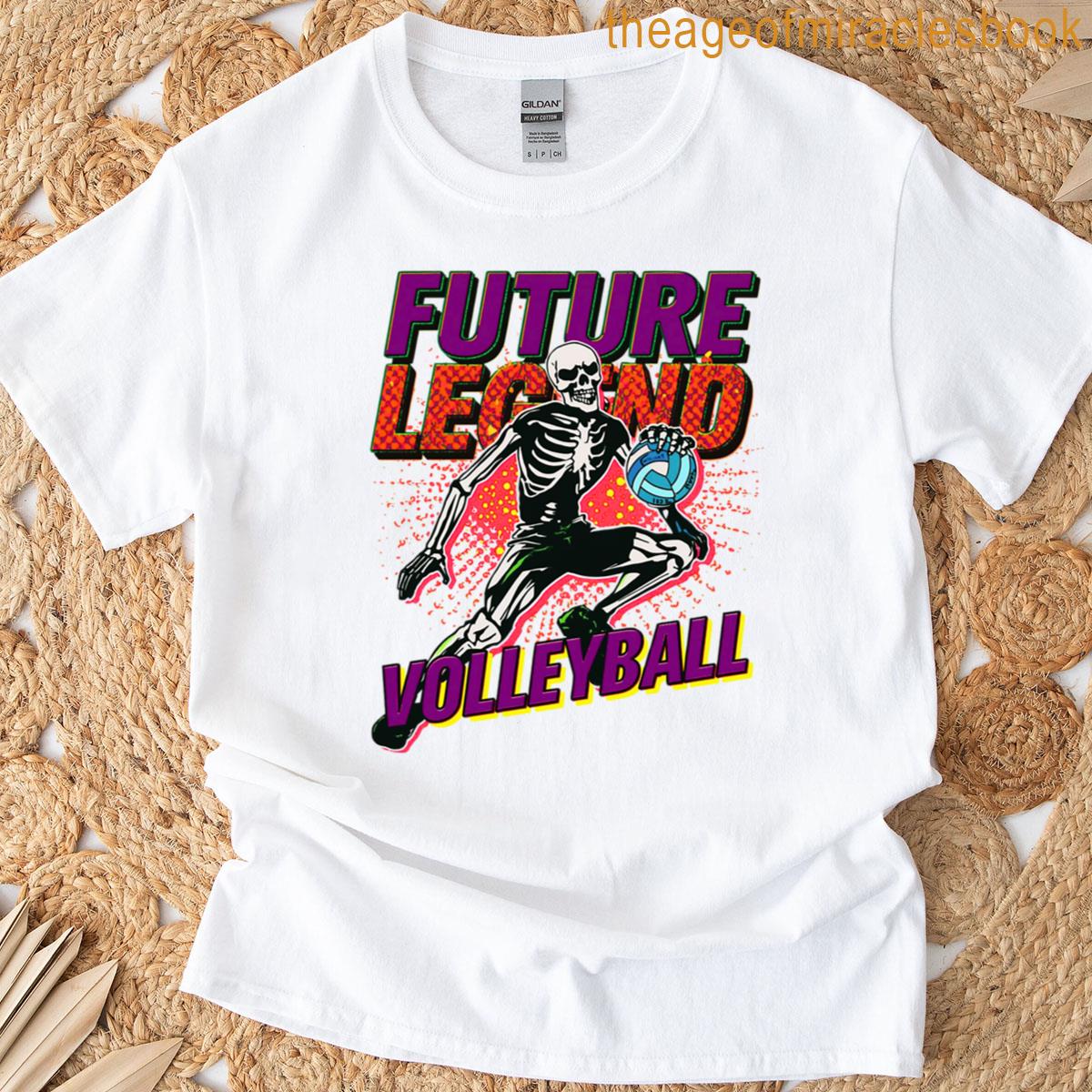 Future Volleyball Skeleton Legend Athlete T-shirt