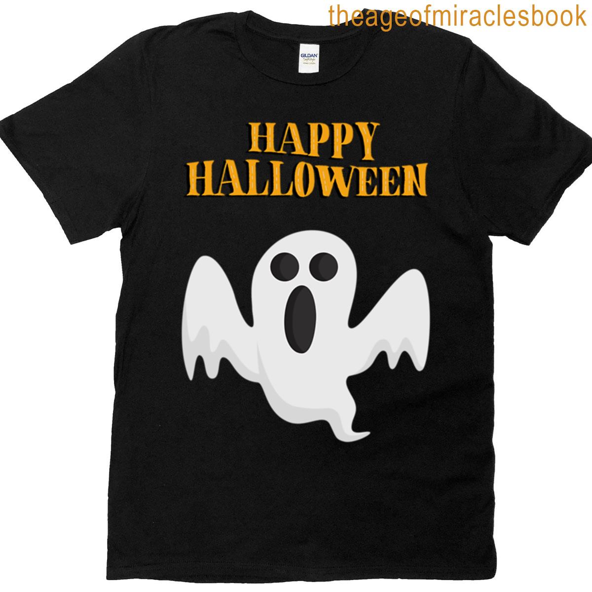 Happy Halloween Minimalist Ghost T-shirt