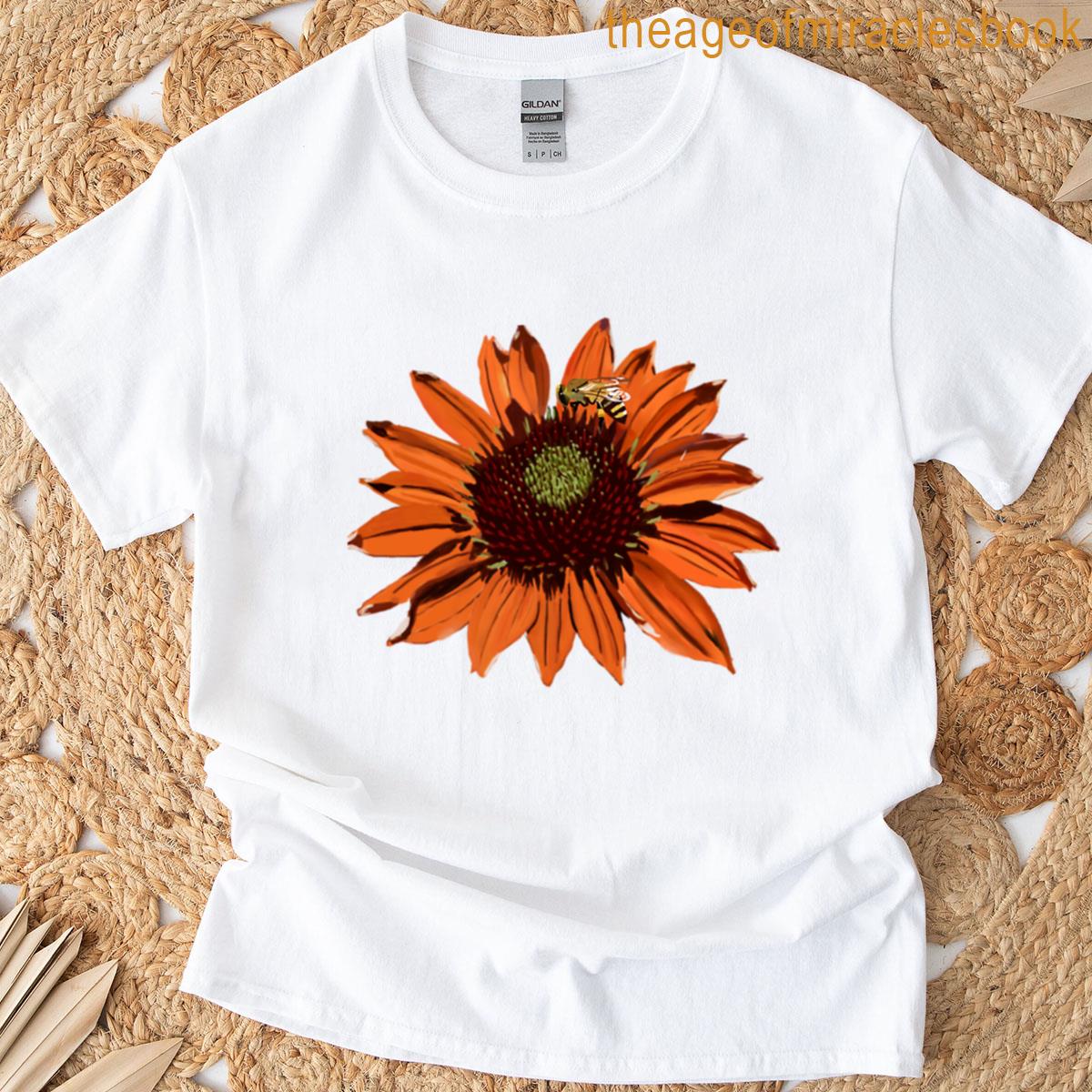 Miracle Daisy Flower With Bee T-shirt