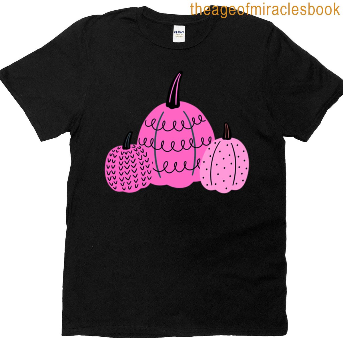 Pretty In Pink Pumpkins Oversized T-shirt
