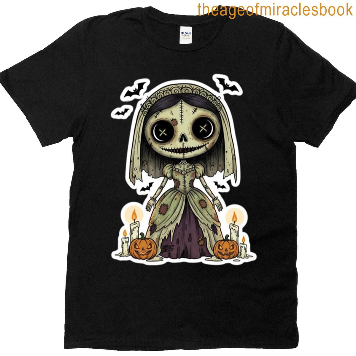Pumpkin Doll Spooky Halloween Gothic Artwork T-shirt