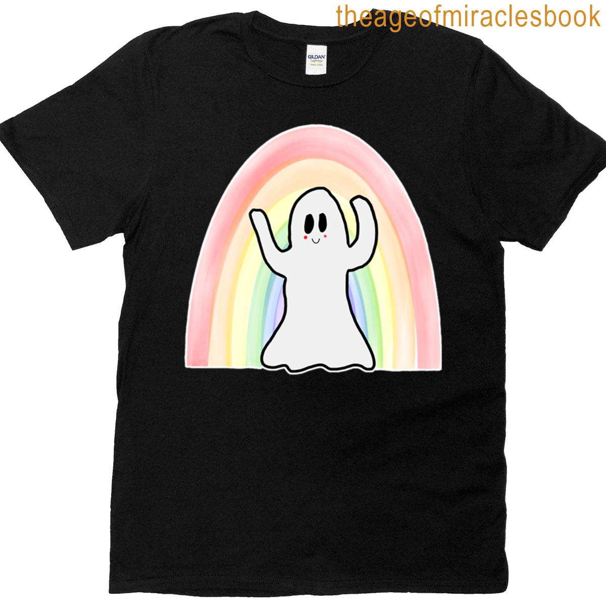 Rainbow Ghost – Happy And Queer T-shirt