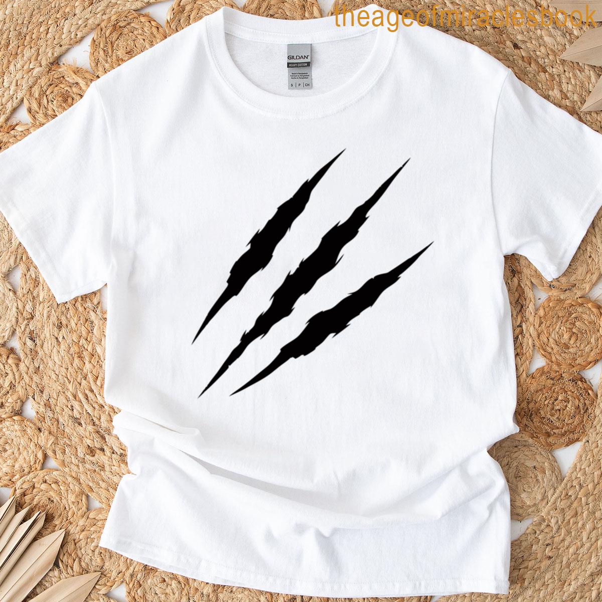 Scary Werewolf Claw Scratch Marks T-shirt