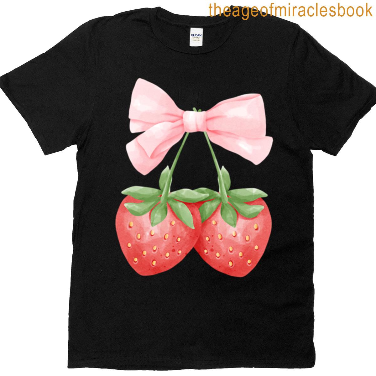 Strawberries Coquette T-shirt