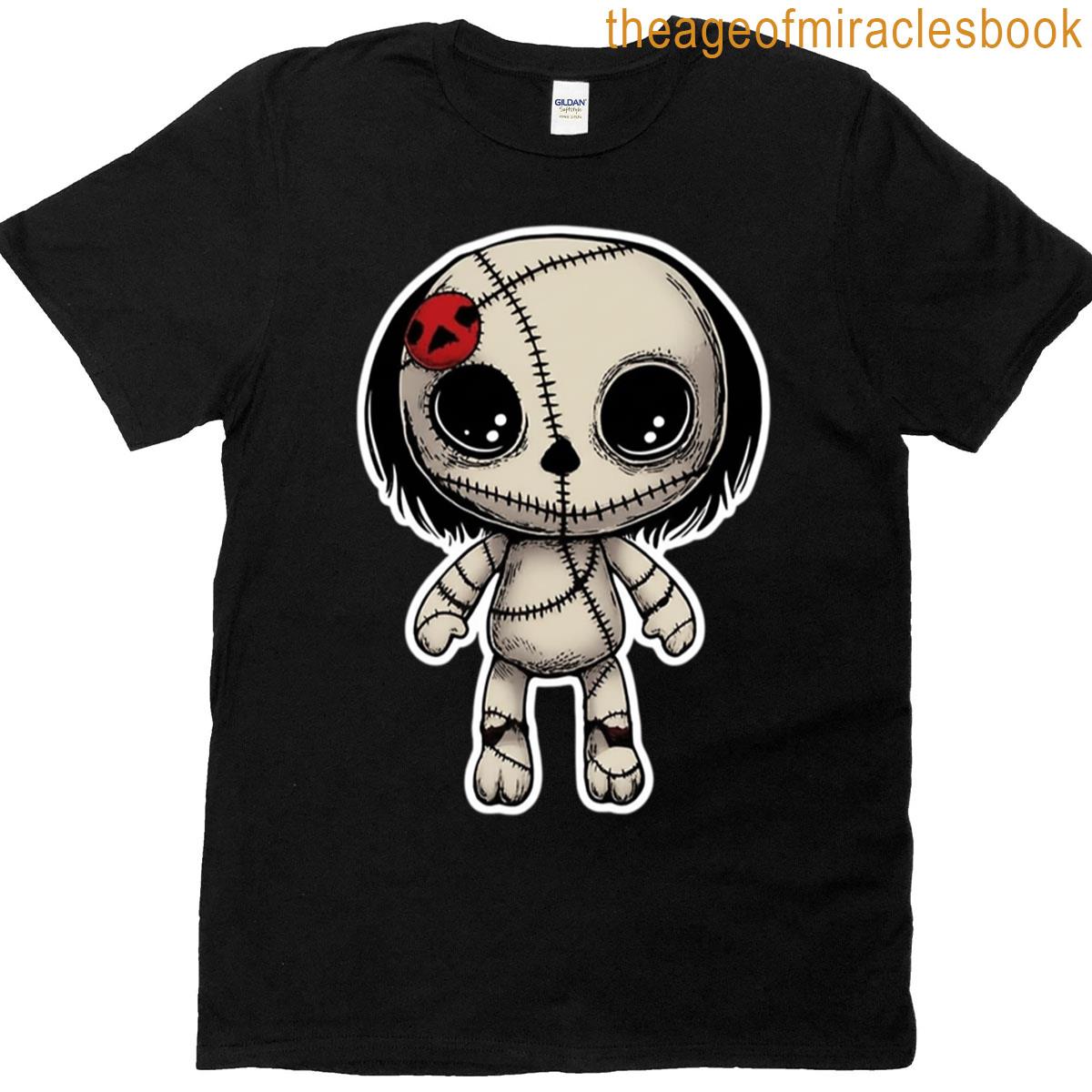 Tiny Scarecrow Spooky Halloween Artwork T-shirt