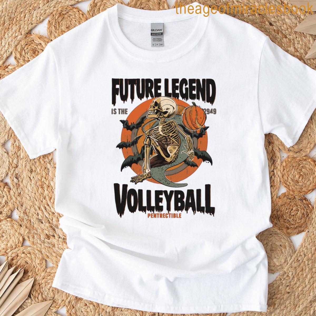 Volleyball Legend Skeleton T-shirt