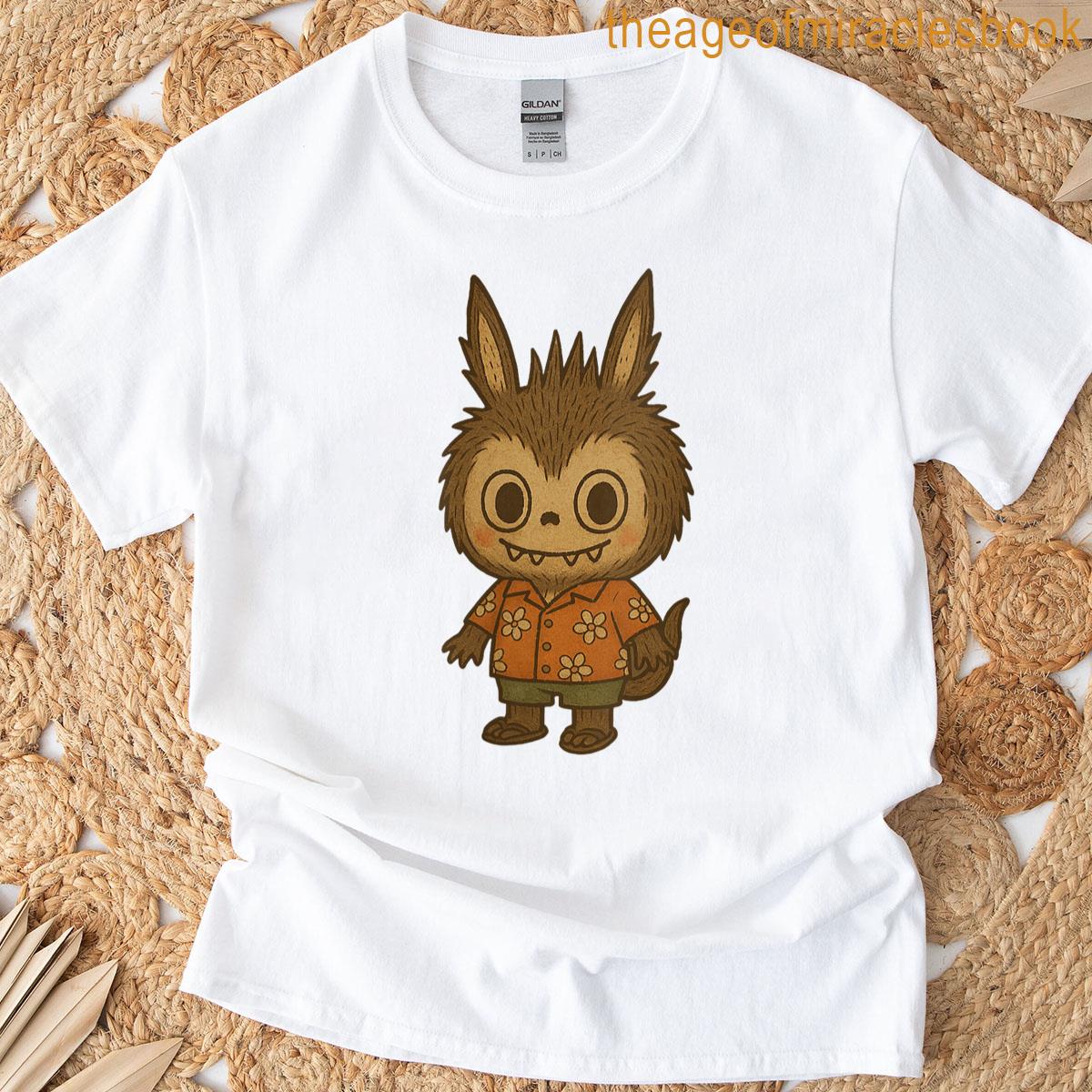 Womens Cute Summer Forest Bubu Creature T-shirt