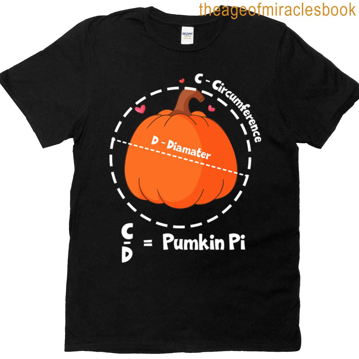 Funny Pumpkin Pi Math Geek Humor T-shirt