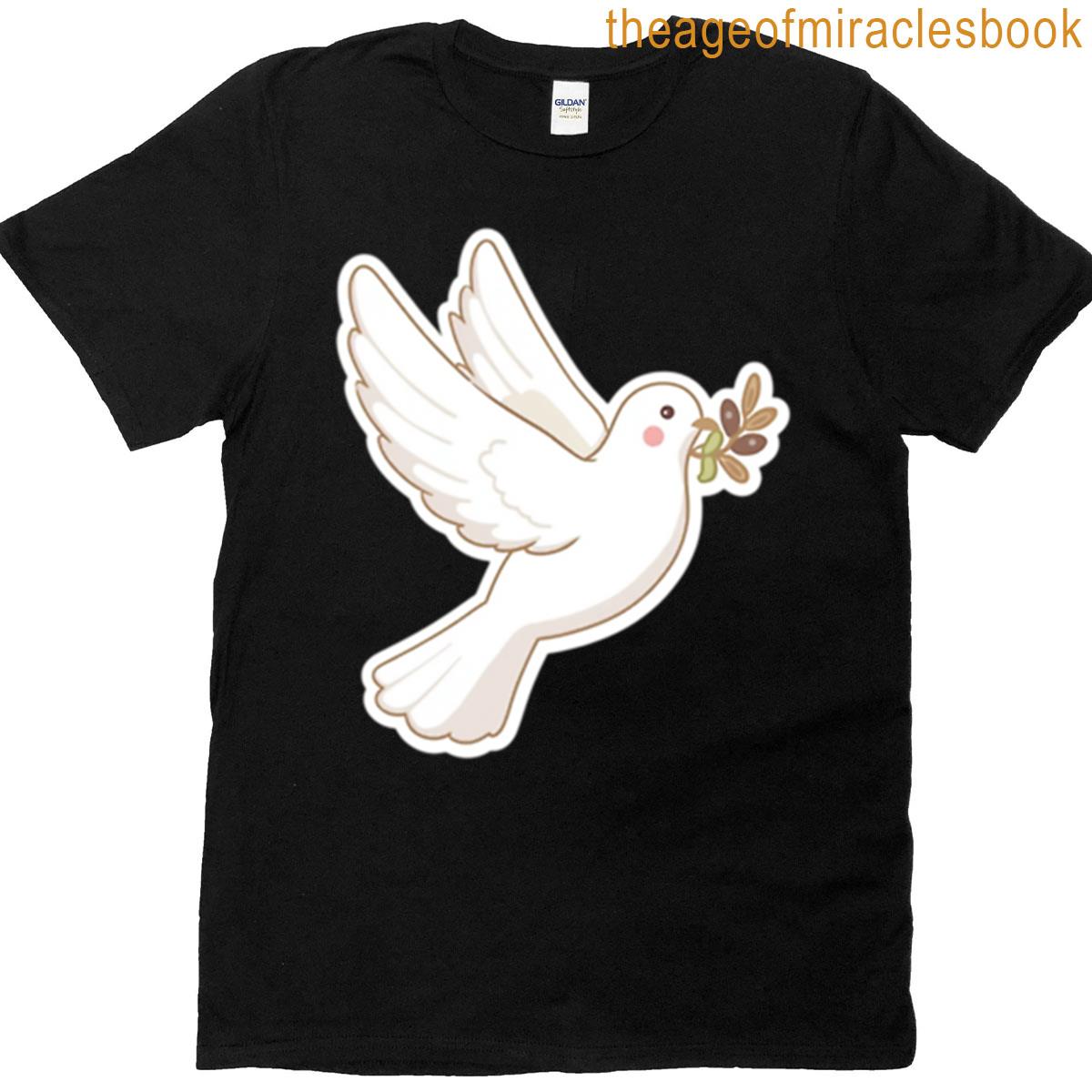 Peace Dove With Olive Branch Turtle Doves T-shirt