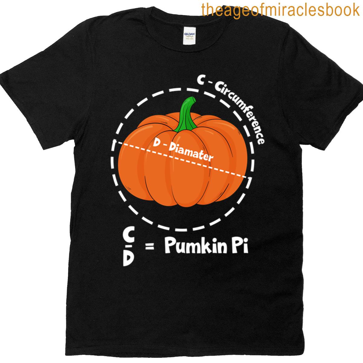 Pumpkin Pi Nerdy Math Joke Artwork T-shirt